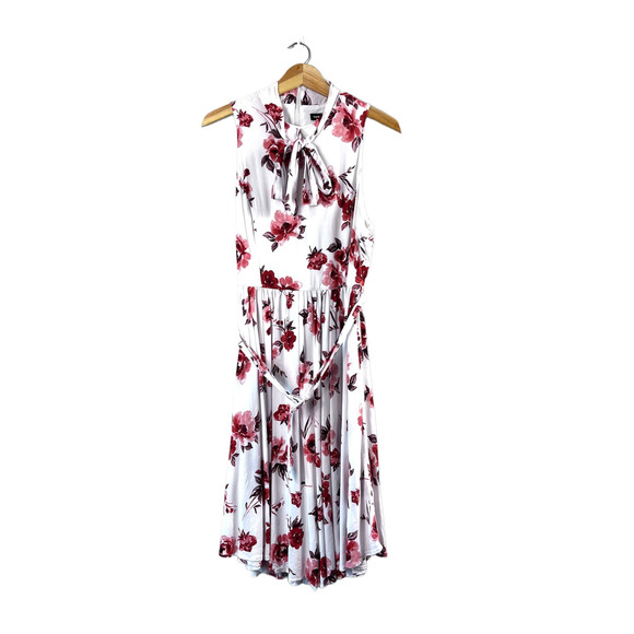 Women's Floral Torrid Challis Midi Swing Dress With Roses 12 - Picture 1 of 8